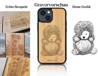 INDIVIDUELL iPhone 13 Mini Bambus-Kunststoff
